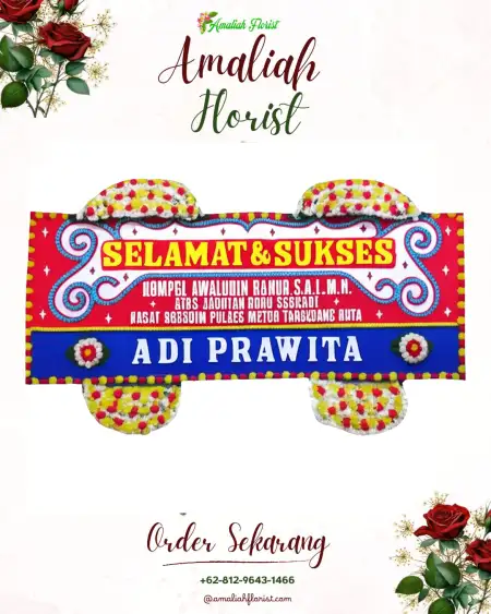 Papan Bunga Ucapan Selamat Slawe